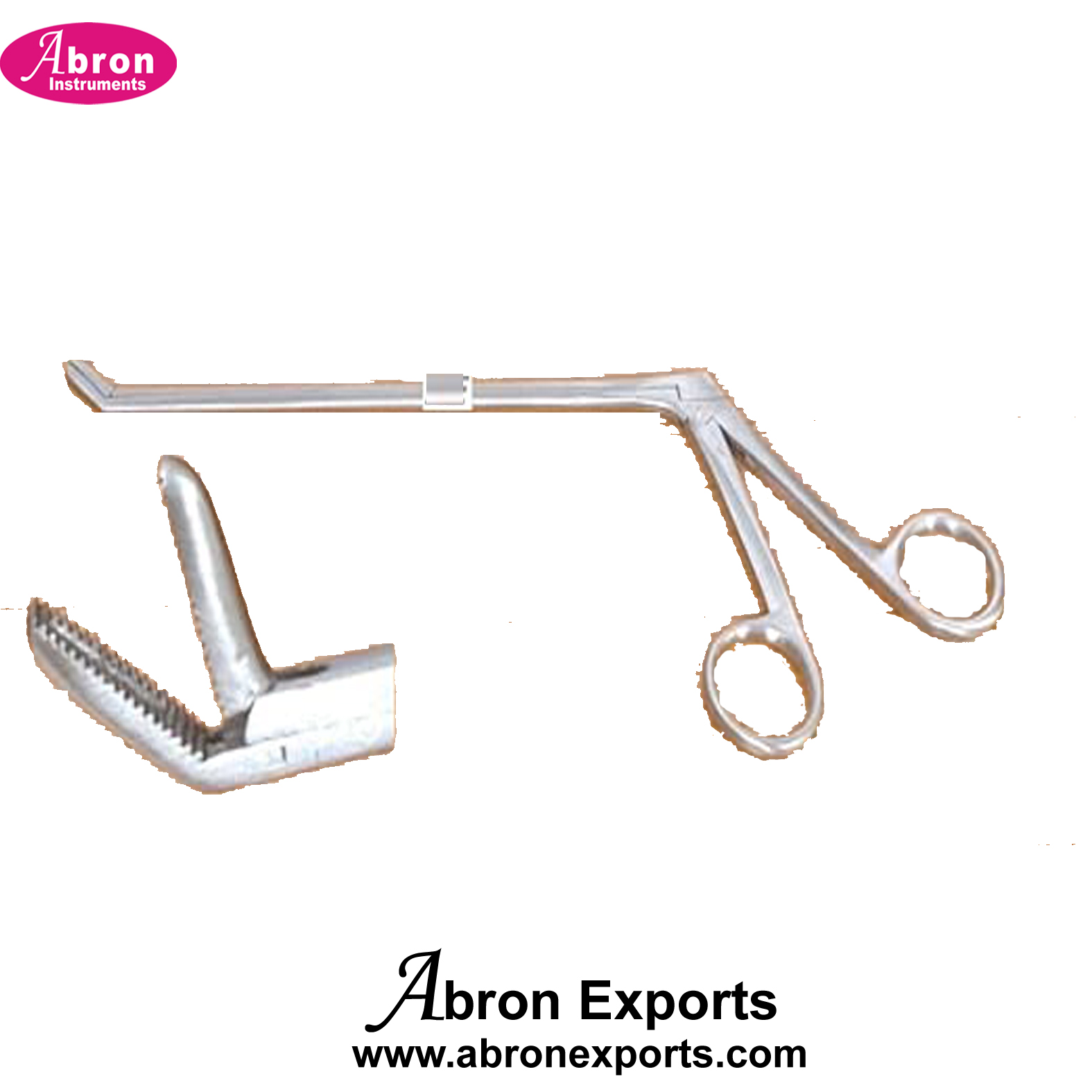 ENT Instrument Nasal Cutting Forceps Serrated Jaws length 5 Inches Surgical Medical 5pc Abron ABM-1521EC5 
